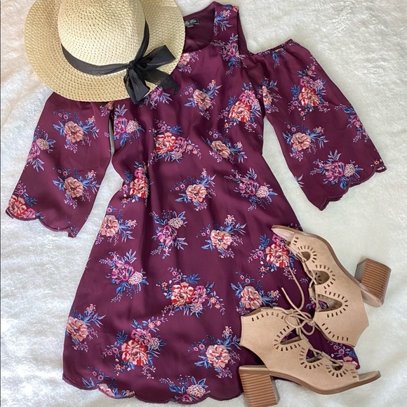 Lily Rose Dresses & Skirts - Lily Rose Floral Off the Shoulder Summer Dress